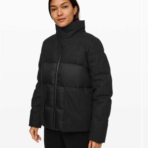 lululemon winter chill Charcoal and Black Puffer Jacket